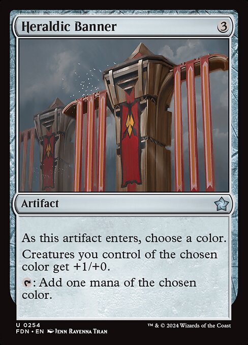MTG Heraldic Banner FDN 254 Regular Nonfoil