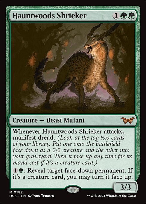 MTG Hauntwoods Shrieker DSK 182 Regular Nonfoil