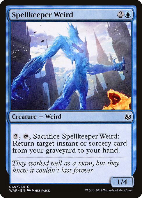 MTG Spellkeeper Weird WAR 069 Standard Foil front