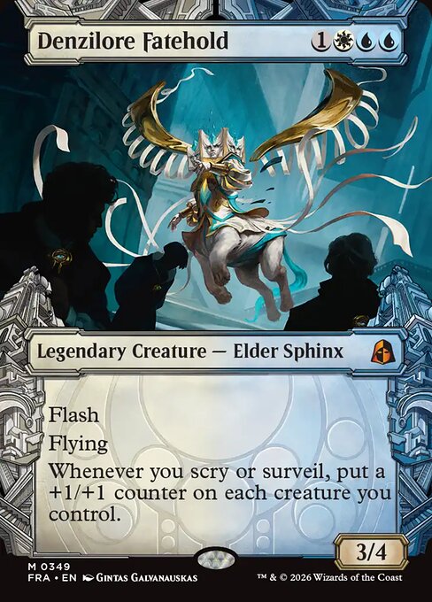 MTG Denzilore Fatehold FRA 349 Sculptor's Stronghold Nonfoil front