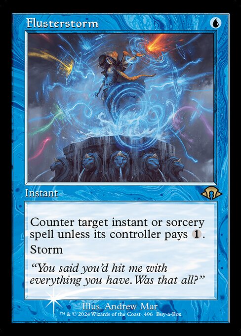 MTG Flusterstorm MH3 496 Buy a Box Promo Foil