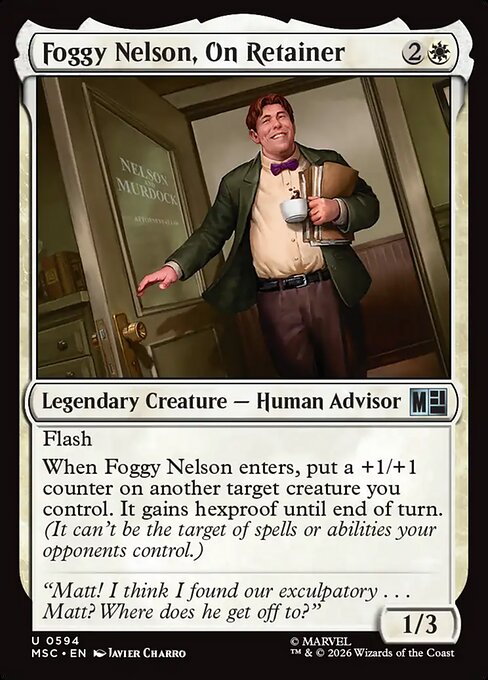 MTG Foggy Nelson, On Retainer MSC 594 Regular Nonfoil