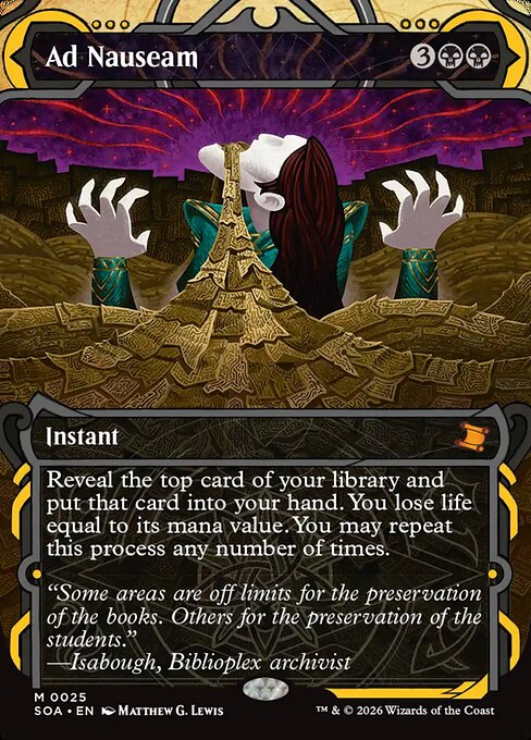 MTG Ad Nauseam SOA 025 Mystical Archive Foil