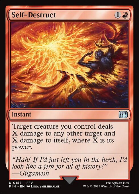 MTG Self-Destruct FIN 157 Regular Nonfoil