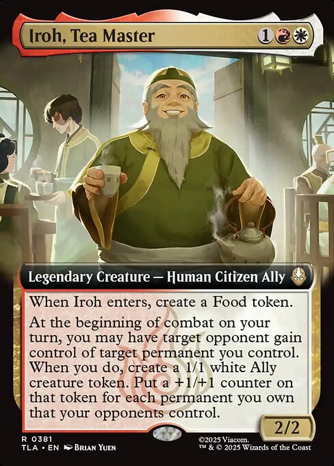 MTG Iroh, Tea Master TLA 381 Extended Art Nonfoil