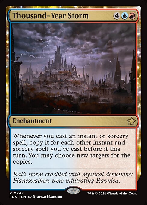 MTG Thousand-Year Storm FDN 248 Regular Foil