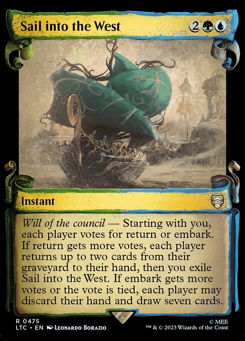 MTG Sail into the West LTC 475 Alternate Art Nonfoil