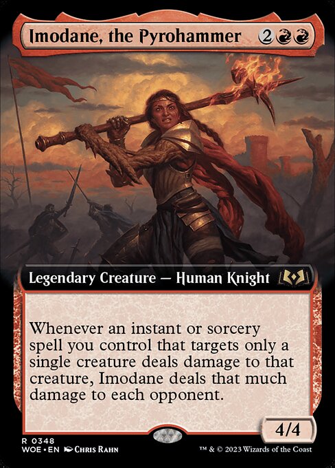 MTG Imodane, the Pyrohammer WOE 348 Extended Art Foil