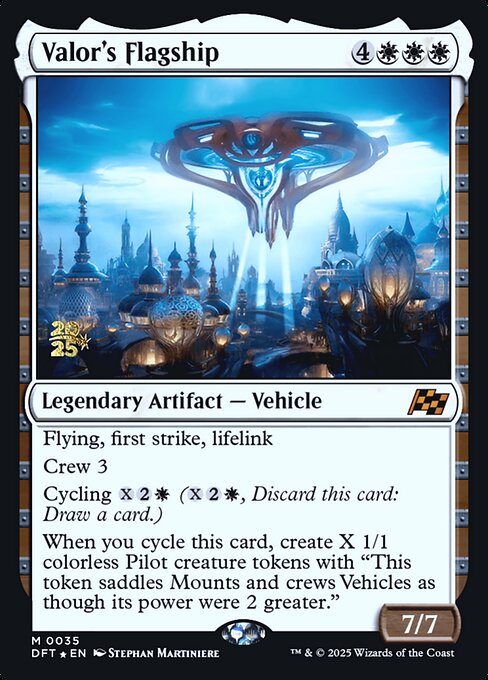 MTG Valor's Flagship PDFT 035s Prerelease Foil