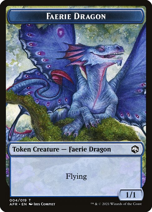 MTG Faerie Dragon Token AFR 004 Token Nonfoil