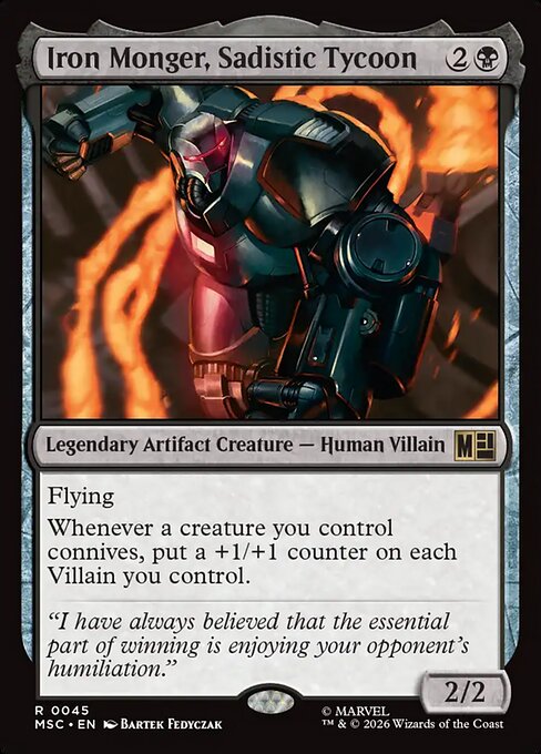MTG Iron Monger, Sadistic Tycoon MSC 045 Regular Nonfoil