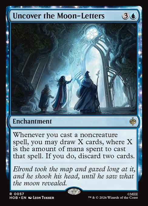 MTG Uncover the Moon-Letters HOB 057 Regular Foil