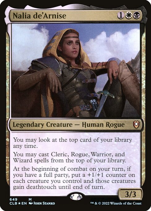 MTG Nalia de'Arnise CLB 649 Commander Deck Foil Foil