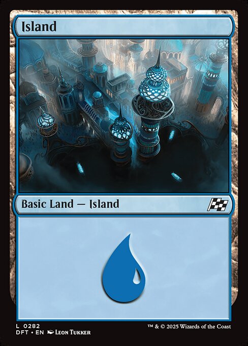 MTG Island DFT 282 Regular Basic Land Nonfoil