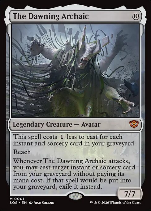 MTG The Dawning Archaic SOS 001 Regular Foil