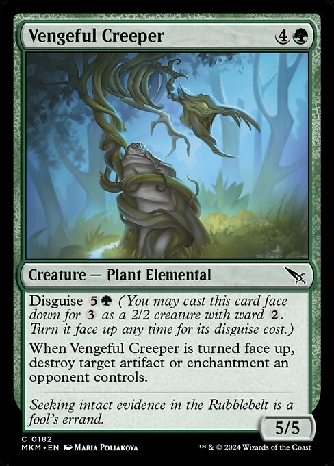 MTG Vengeful Creeper MKM 182 Regular Nonfoil