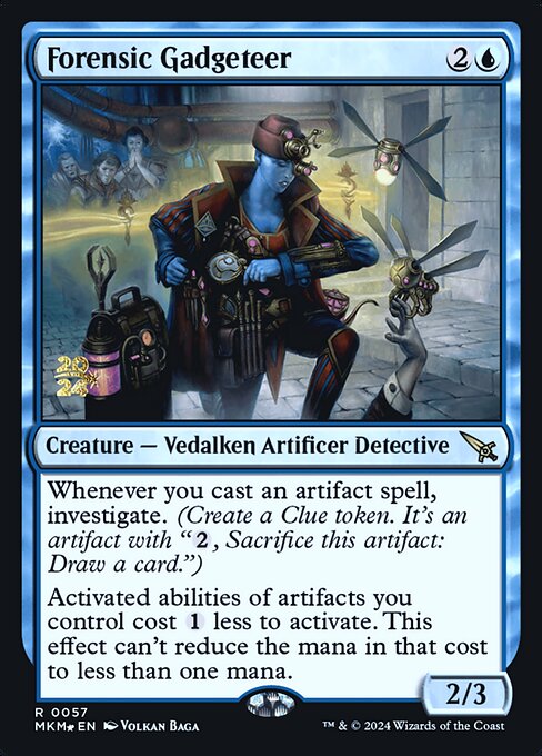 MTG Forensic Gadgeteer PMKM 057s Prerelease Foil
