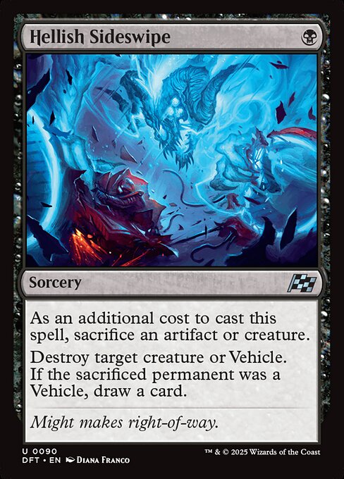 MTG Hellish Sideswipe DFT 090 Regular Nonfoil