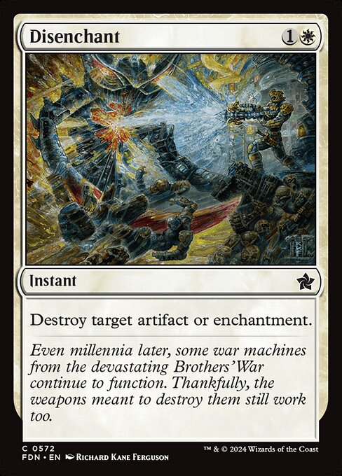 MTG Disenchant FDN 572 Starter Collection Nonfoil