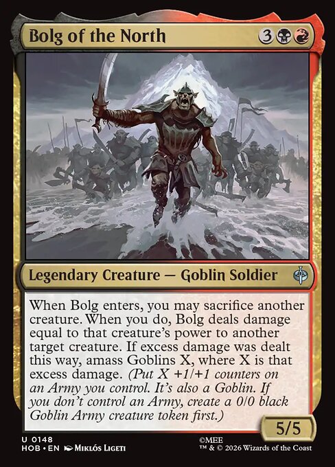 MTG Bolg of the North HOB 148 Regular Nonfoil