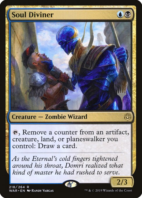 MTG Soul Diviner PWAR 218P Promo Pack Nonfoil front