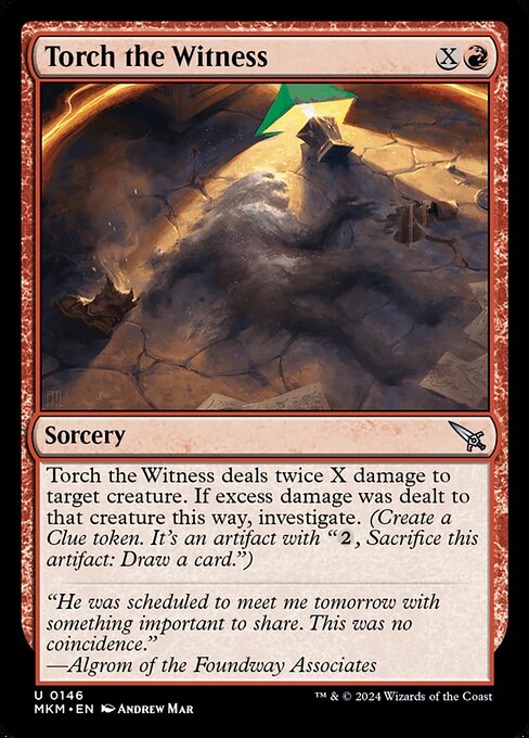 MTG Torch the Witness MKM 146† Regular Foil