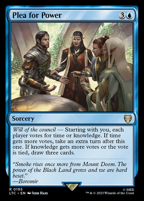 MTG Plea for Power LTC 195 Alternate Art Nonfoil