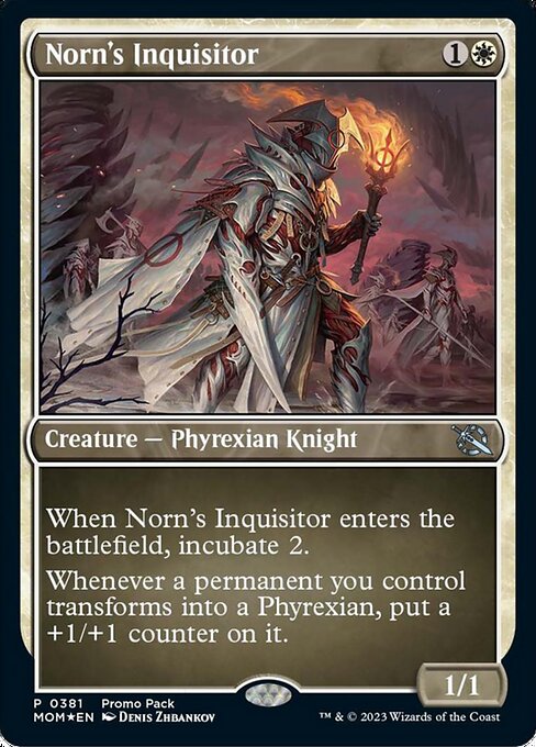 MTG Norn's Inquisitor MOM 381 Promo Pack Nonfoil