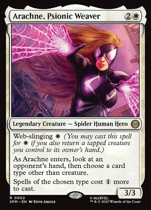 MTG Arachne, Psionic Weaver SPM 002 Regular Nonfoil