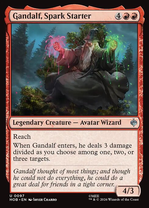 MTG Gandalf, Spark Starter HOB 097 Regular Foil