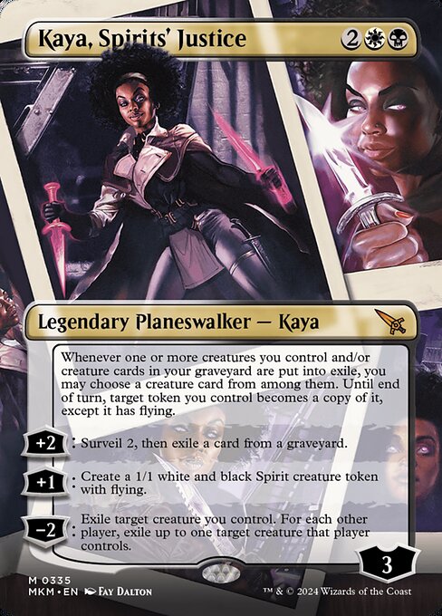 MTG Kaya, Spirits' Justice MKM 335 Borderless Nonfoil