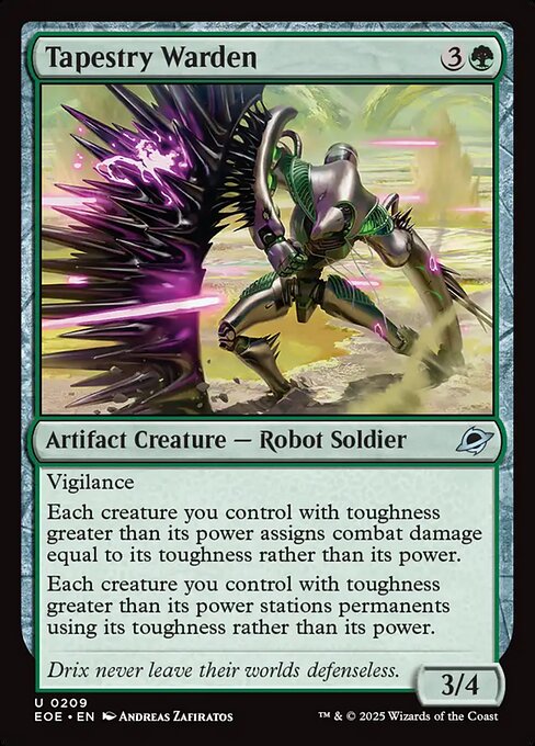 MTG Tapestry Warden EOE 209 Regular Foil