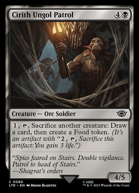MTG Cirith Ungol Patrol LTR 080 Regular Nonfoil