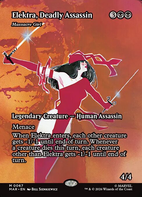 MTG Massacre Girl MAR 067 Borderless Source Material Foil