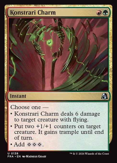 MTG Konstrari Charm FRA 138 Standard Foil front