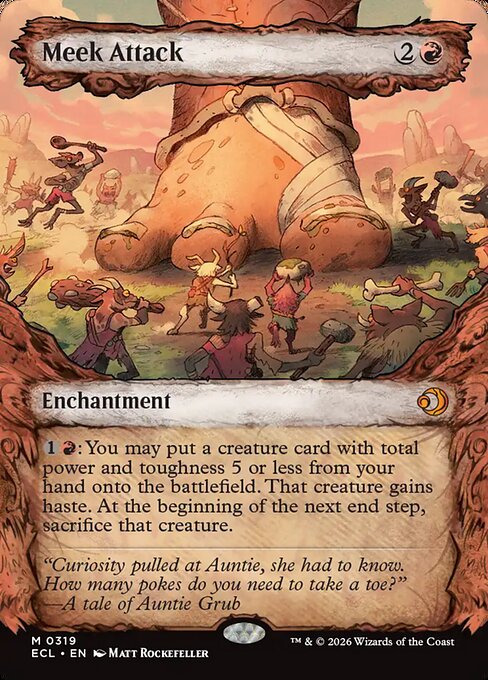 MTG Meek Attack ECL 319 Borderless Nonfoil