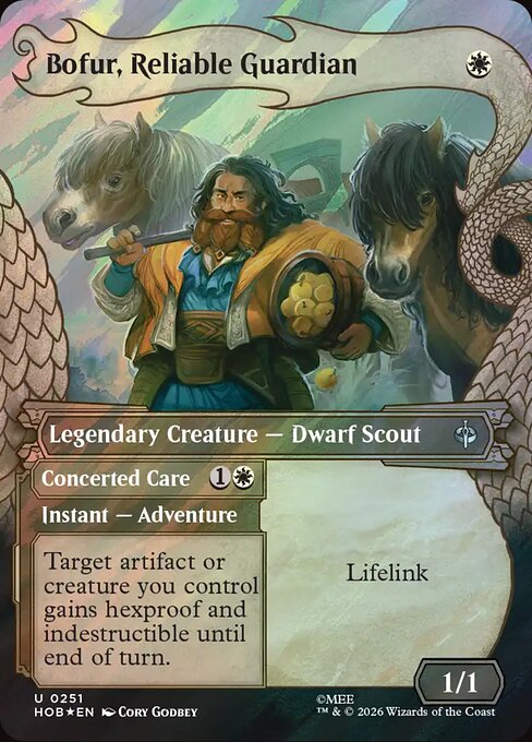 MTG Bofur, Reliable Guardian // Concerted Care HOB 251 Alternate Art Foil