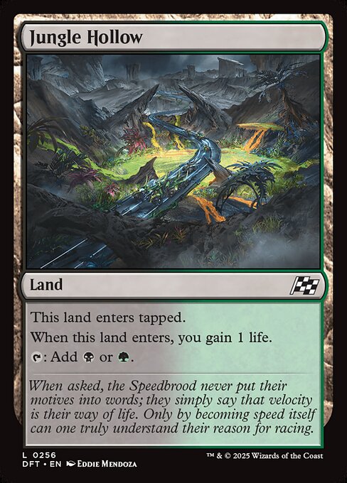 MTG Jungle Hollow DFT 256 Regular Foil