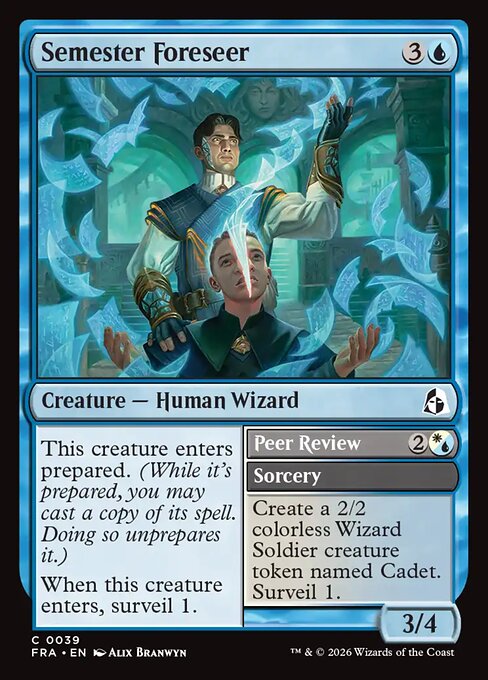 MTG Semester Foreseer // Peer Review FRA 039 Standard Foil front