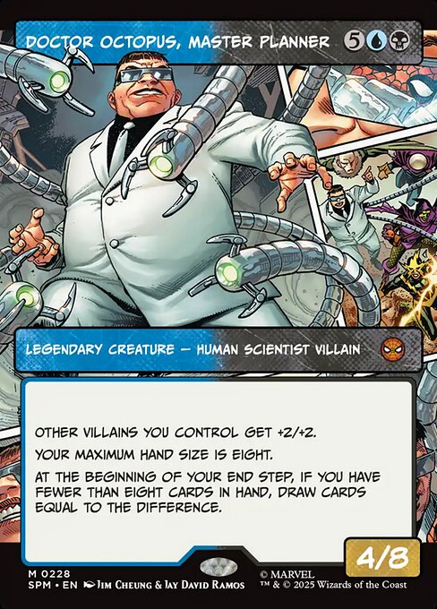 MTG Doctor Octopus, Master Planner SPM 228 Borderless Panel Foil