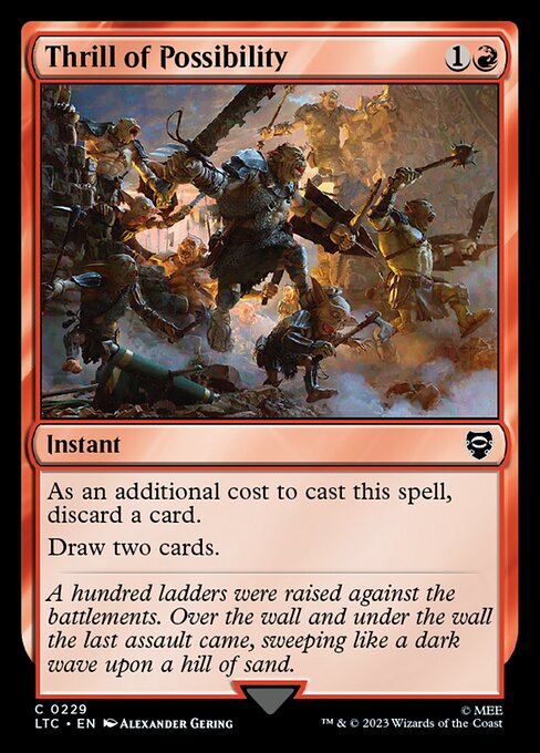 MTG Thrill of Possibility LTC 229 Alternate Art Nonfoil