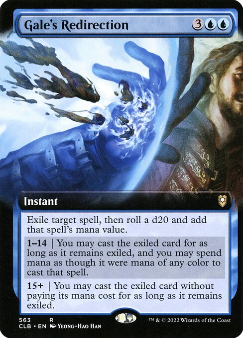MTG Gale's Redirection CLB 563 Extended Art Nonfoil