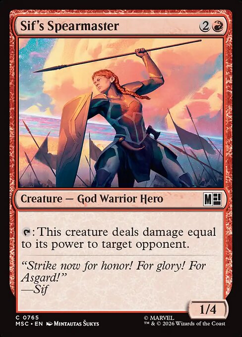 MTG Sif's Spearmaster MSC 765 Regular Nonfoil