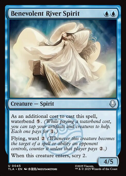 MTG Benevolent River Spirit TLA 045 Regular Foil
