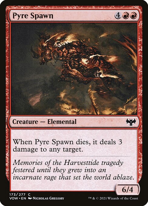 MTG Pyre Spawn VOW 173 Standard Foil front