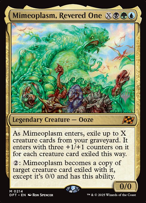 MTG Mimeoplasm, Revered One PDFT 214p Promo Pack Nonfoil
