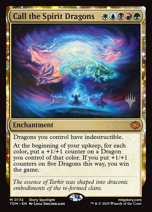 MTG Call the Spirit Dragons PTDM 174p Promo Pack Nonfoil