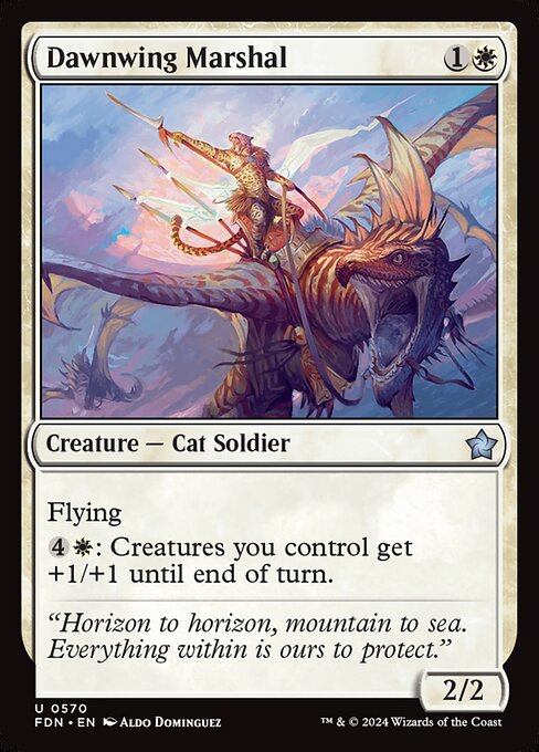 MTG Dawnwing Marshal FDN 570 Starter Collection Nonfoil