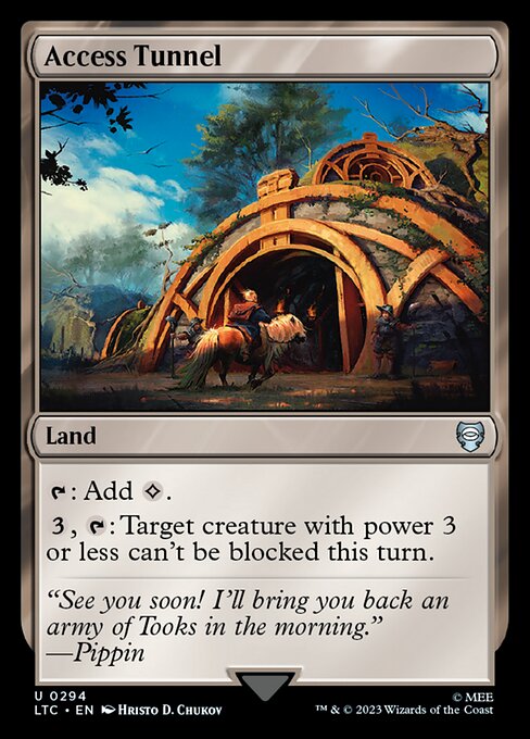 MTG Access Tunnel LTC 294 Alternate Art Nonfoil