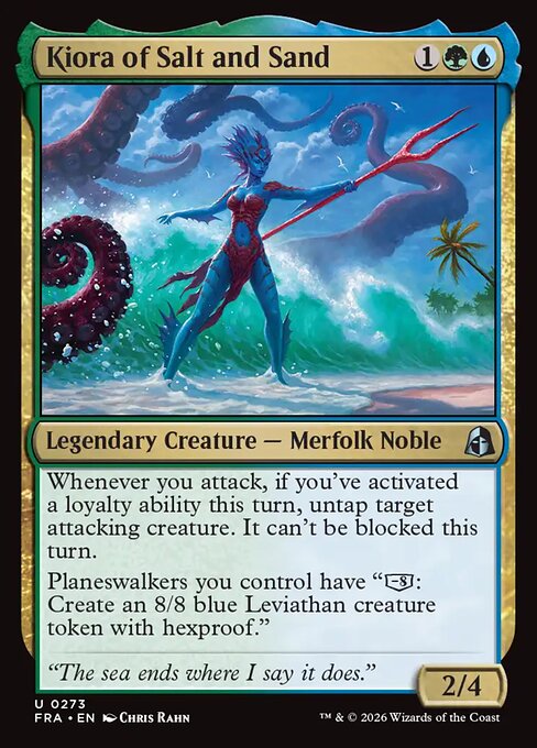 MTG Kiora of Salt and Sand FRA 273 Standard Nonfoil front